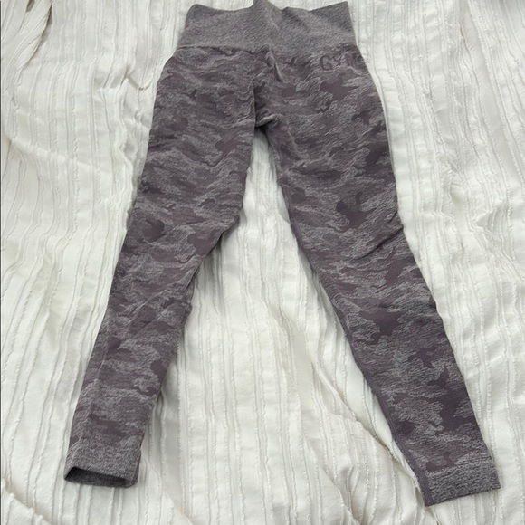 Purple Gray Camouflage size XS Seamless Leggings - Picture 1 of 3
